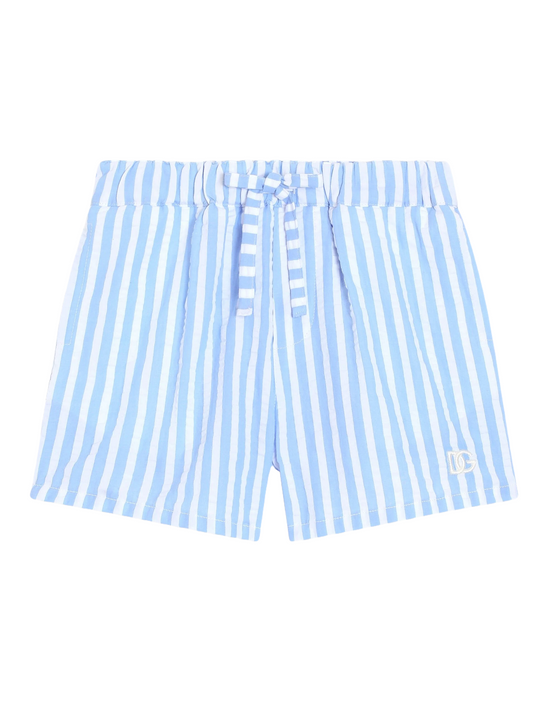 BERMUDAS IN STRIPED BLUE