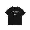 dg milano print t-shirt in black