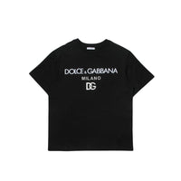 dg milano print t-shirt in black