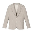 casual jacket beige stripes