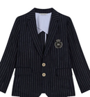 casual jacket in striped blue