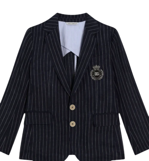 casual jacket in striped blue
