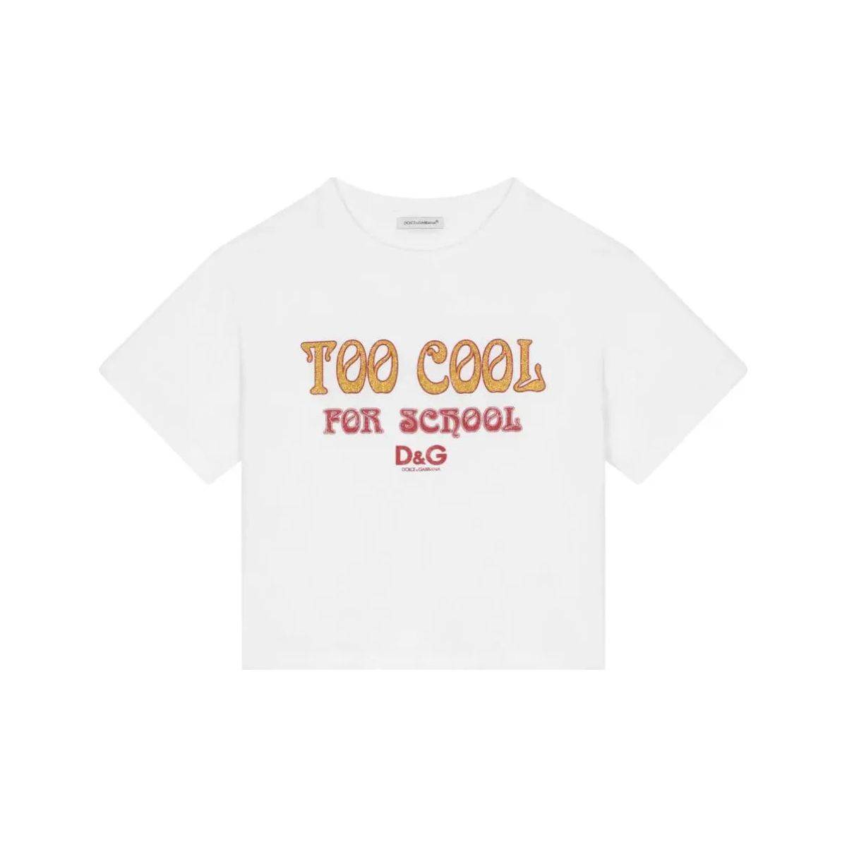 too cool for school' t-shirt in white