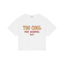 too cool for school' t-shirt in white