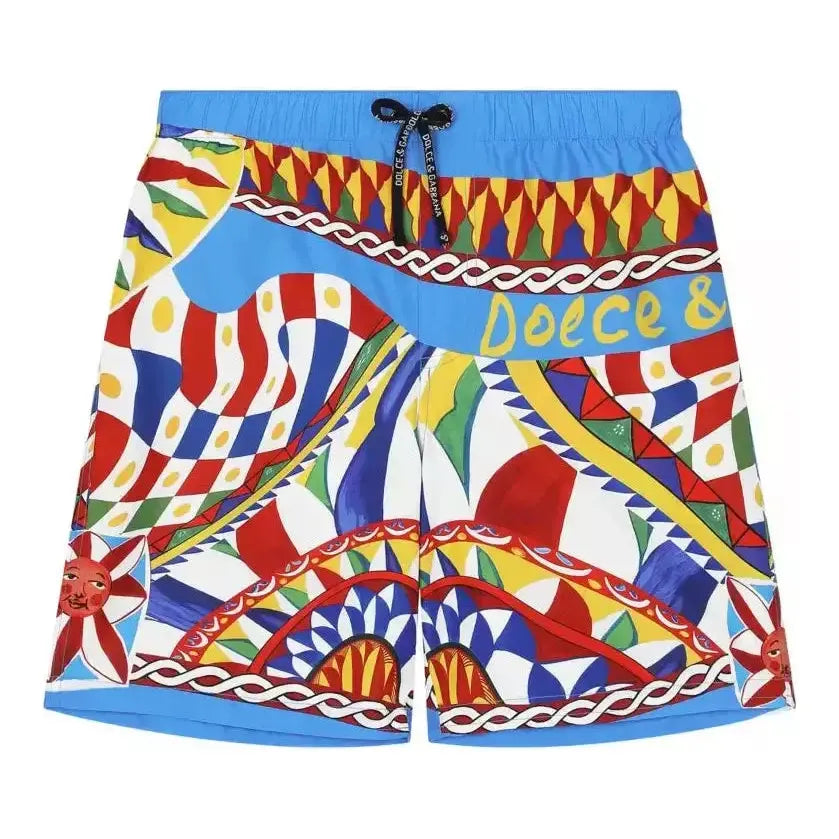 carretto-print swimming shorts