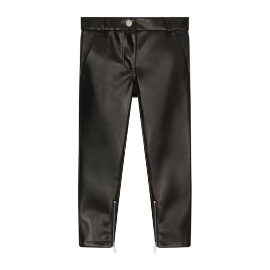 FAUX-LEATHER TROUSERS