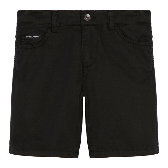 COTTON SHORTS IN BLACK