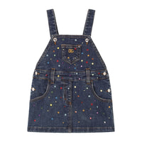 DENIM DUNGAREE-DRESS