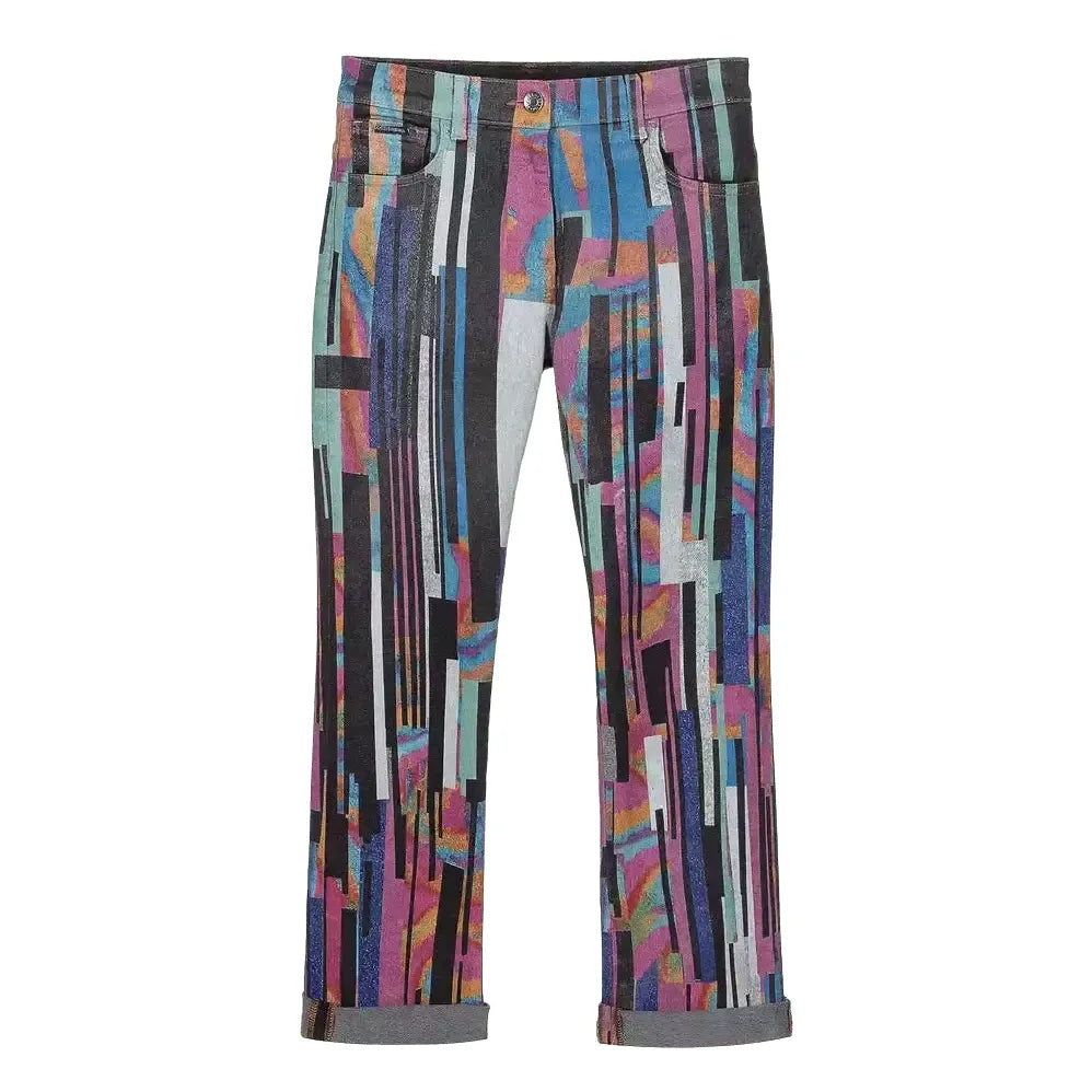 multicolor jeans