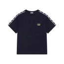 logo-plaque t-shirt in navy blue