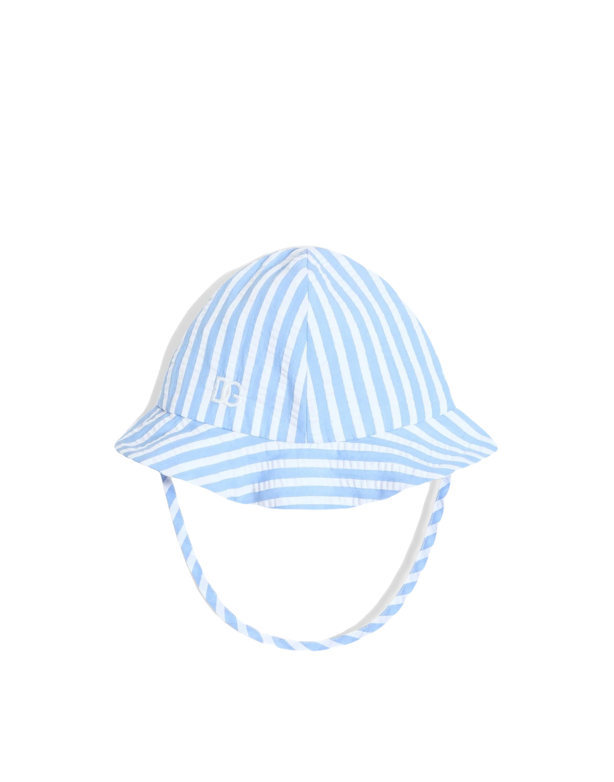 fisherman hat in striped blue