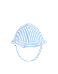fisherman hat in striped blue