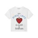 first love'-print baby t-shirt