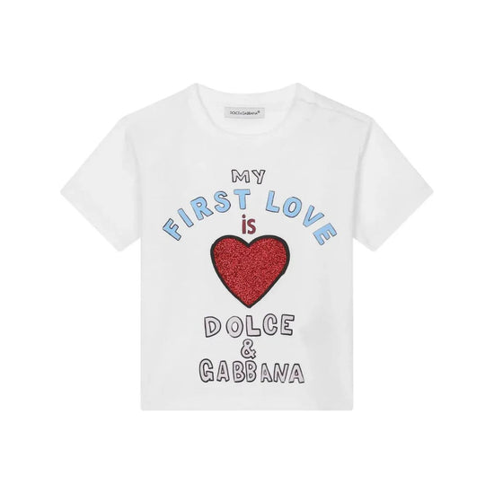 FIRST LOVE'-PRINT BABY T-SHIRT