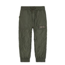 expanded-fit quilted trousers