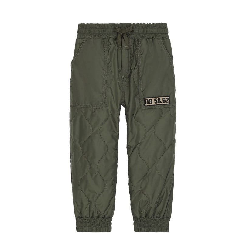 EXPANDED-FIT QUILTED TROUSERS