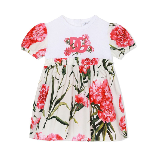 SHORT-SLEEVE DRESS SET IN WHITE