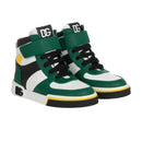 green high-top sneakers