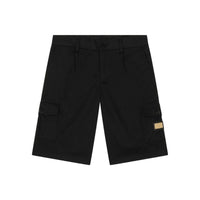 black cargo shorts