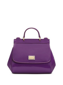 LEATHER SICILY TOP HANDLE BAG