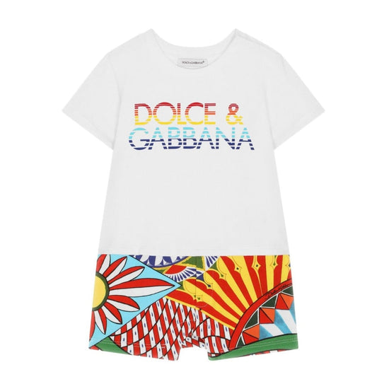 CARRETTO-LOGO PRINT COTTON SHORTIE