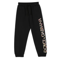 floral-logo print sweatpants track pants