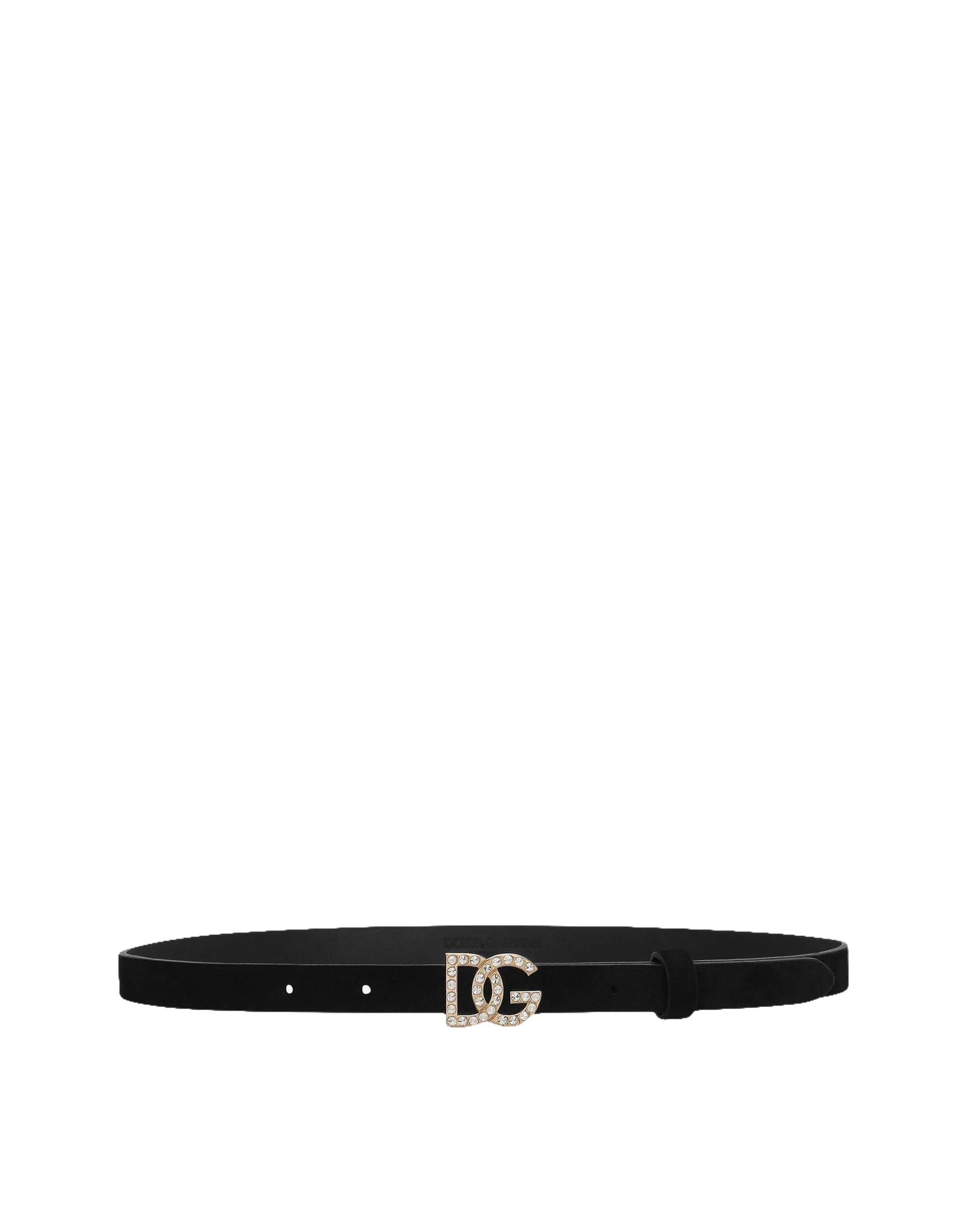 logo belt in black