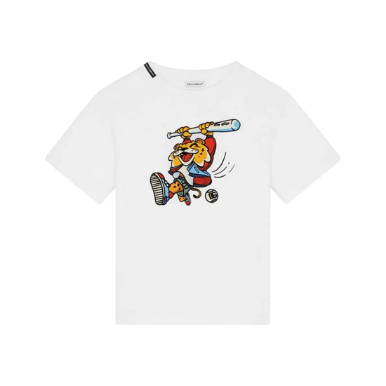 MASCOT-PRINT COTTON T-SHIRT