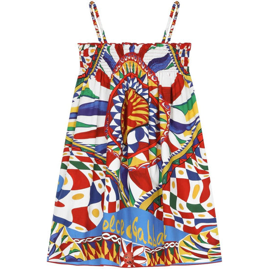 SLEEVELESS DRESS IN MULTICOLOUR