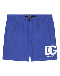 mid length boxer in blue