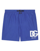 mid length boxer in blue