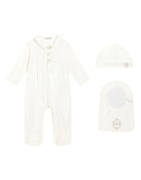 romsuitls+bib+bonnet in blue