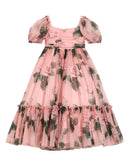 SHORT SLEEVES DRESS IN PINK