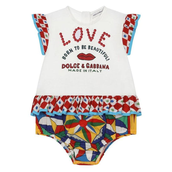 CARRETTO-PRINT ROMPER IN MULTICOLOUR