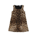 sleeveless dress in leo