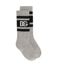 SOCKS IN GREY AND NAVY