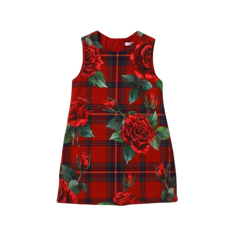 tartan sleeveless dress