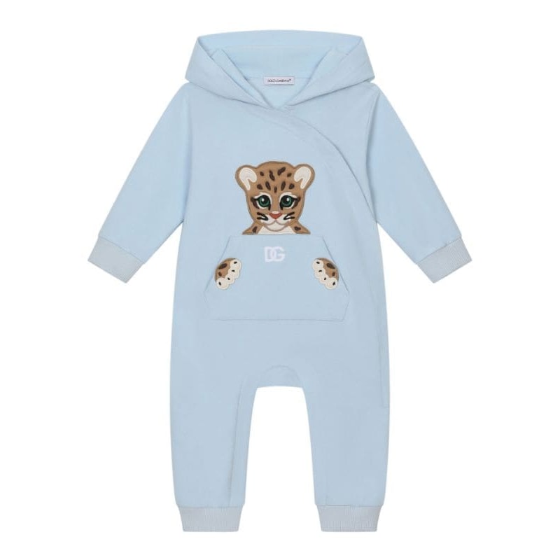 LONG-SLEEVED ONESIE WITH TIGER-PATCH