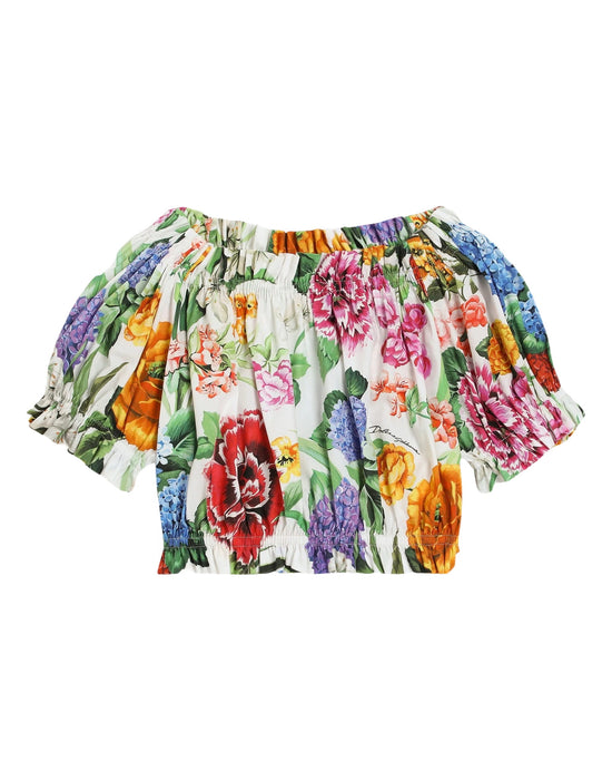 FLORAL-PRINT TOP IN MULTICOLOUR