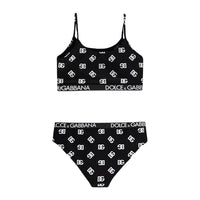 TWO-PIECE SWIMSUIT IN BLACK