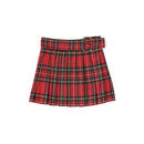 red-tartan skirt
