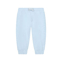 cotton-blend baby pants in blue