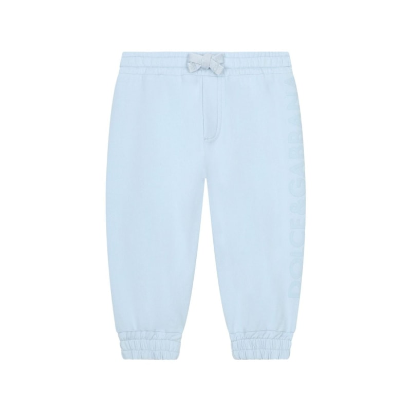 cotton-blend baby pants in blue