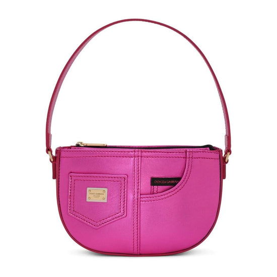 FUCHSIA PINK TOP HANDLE BAG